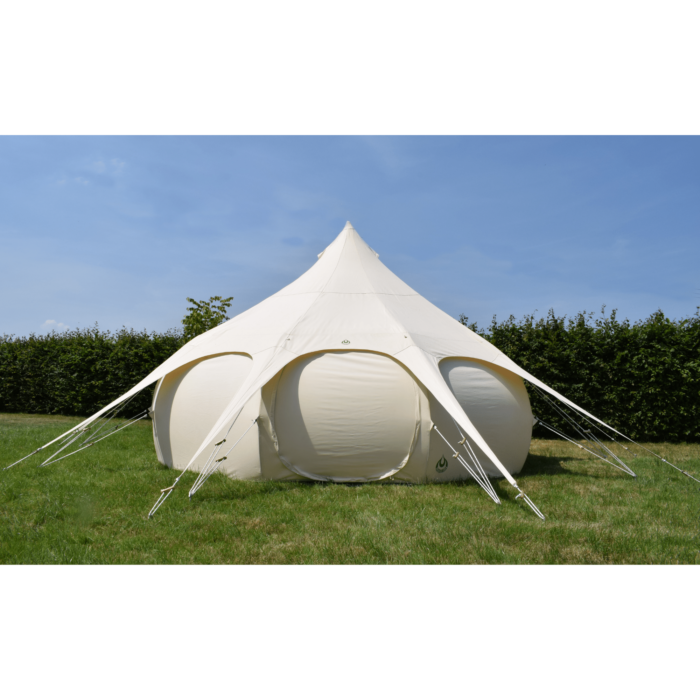 Lotus Belle 5m tent met deuren gesloten