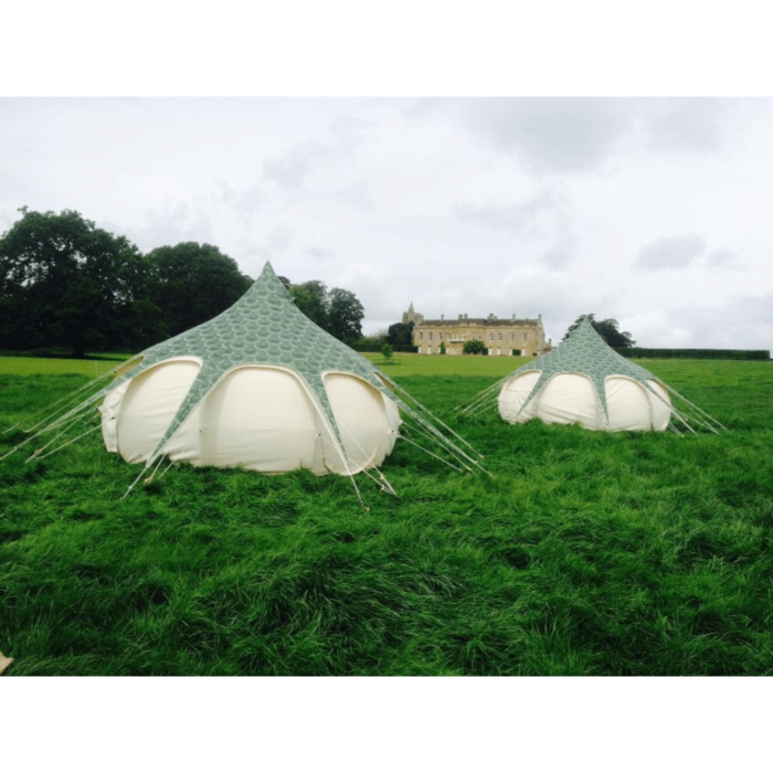 Lotus Belle tenten met dakzeil groen